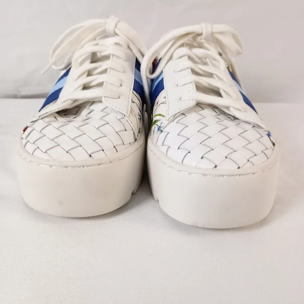 Johnny Was Downtown Fiska Multicolor Leather Sneakers Women 7 Authentic $268 - Picture 2 of 11